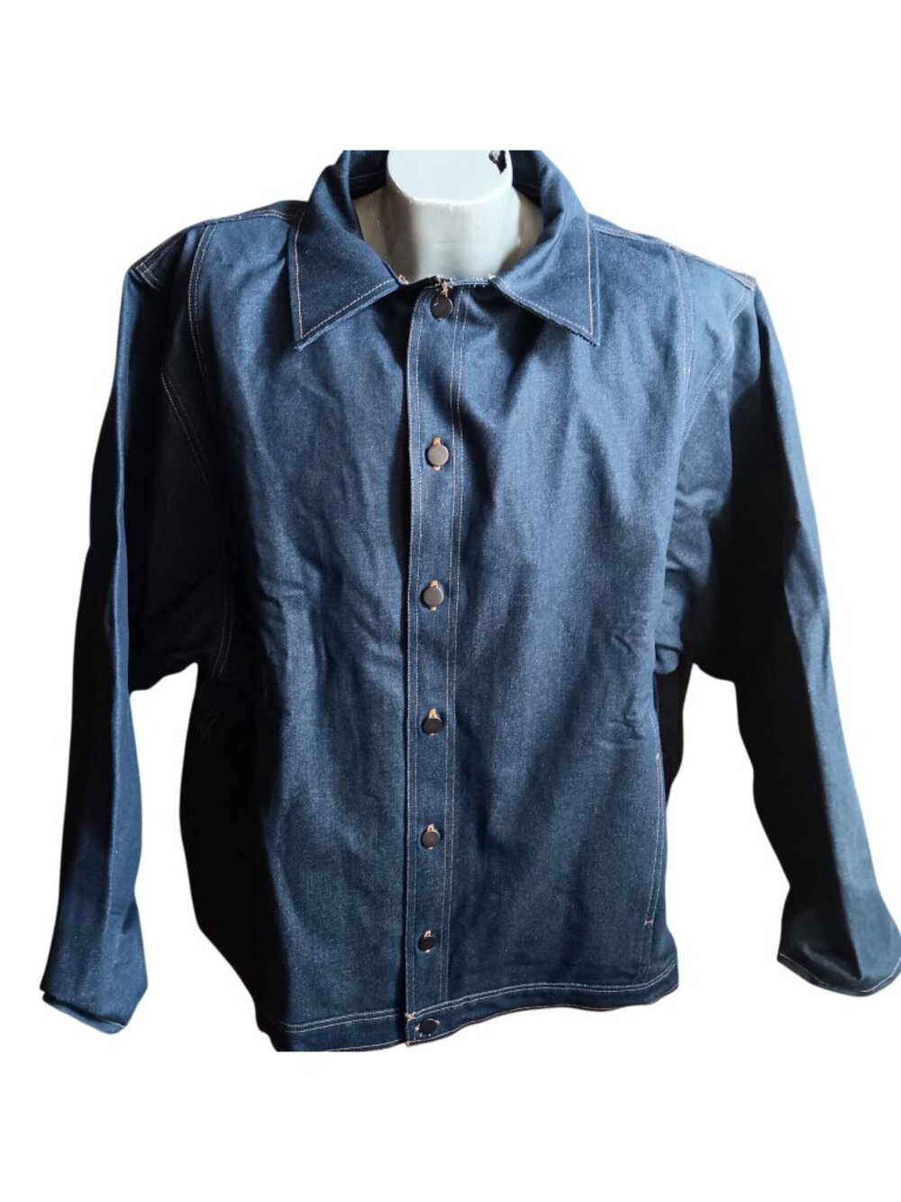 Prison Work Jacket 3XL True Vintage Denim Blanket Lined New Deadstock 1990's